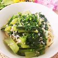 ゆるмαмα's cooksnap of when they made 小松菜としらすの和風スパゲッティ.