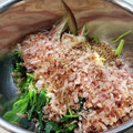 ｸﾏﾘｴ's cooksnap of when they made みょうがと三つ葉の胡麻おかか和え.