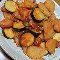 ♡Catherine's cooksnap of when they made 新じゃがとウインナーのケチャップ焼き.