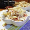 inyako's cooksnap of when they made フジッリのフライドオニオンと辛子マヨ和え.