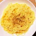 なーなちゃん's cooksnap of when they made 卵とチーズのパスタ.