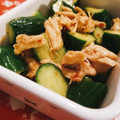 ５６５６３'s cooksnap of when they made きゅうりと鶏のささみのピリ辛和え.