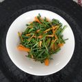 melmarilyn's cooksnap of when they made 人参の葉と茎のきんぴら.