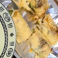 milsalud's cooksnap of when they made しらすとピーマンの油揚げチーズロール.
