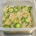 ♡yummy♡'s cooksnap of when they made エノキと胡瓜のとろろ和え.