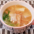 あーこ姐's cooksnap of when they made ごま油風味の焼きねぎ焼き油揚げのお味噌汁.