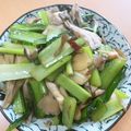 夕飯は６時です's cooksnap of when they made 小松菜のガーリック炒め.