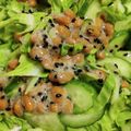 NEKOほっぺ's cooksnap of when they made 簡単！納豆に胡瓜鰹節スイートチリソース.