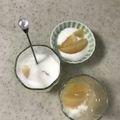 Ruriluru's cooksnap of when they made ヨーグルトラッシー　ピーチグラニテ添え.