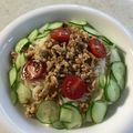 Ruriluru's cooksnap of when they made 塩そぼろそうめん.
