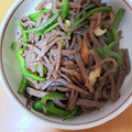 あけにゅう's cooksnap of when they made こんにゃくとピーマン、ちくわのきんぴら！.