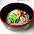 inyako's cooksnap of when they made 鮭＆小松菜のお粥.