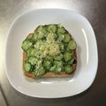 kyochan616's cooksnap of when they made きゅうりトースト.