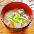 お料理ニャロメ's cooksnap of when they made あっさり、食べやすい豚汁.