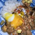 マヨメロディー's cooksnap of when they made レンジで簡単！なすとトマトのキーマカレー.