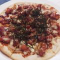 メイプル⌘'s cooksnap of when they made 鶏の照り焼きのっけピザ.