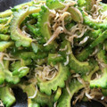 milsalud's cooksnap of when they made ゴーヤとじゃこのきんぴら風.