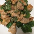 かんじきんぐ's cooksnap of when they made やわらか鶏肉とピーマンの炒め物.