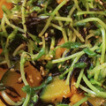 あゆたっくん's cooksnap of when they made かぼちゃと豆苗の酢ごま和え.