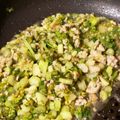 ふぁんころ's cooksnap of when they made 葉先セロリと豚ひき肉の美味しい塩炒め♪.