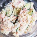 hozunyam's cooksnap of when they made 衝撃の☆鮭フレークでポテトサラダ.