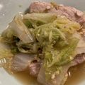 ジョンタ☆'s cooksnap of when they made 豚肩ロースと白菜の和風ガーリック蒸し焼き.