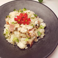 とのチャマ's cooksnap of when they made 簡単♬【ベーコンとエリンギの混ぜご飯】.
