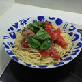 ナカミチ's cooksnap of when they made 簡単！さば缶とトマトのスパゲッティ.