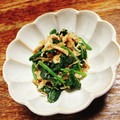 ちゃちゃまる26's cooksnap of when they made 【ほうれん草と干しエビのツナ醤油和え】♪.