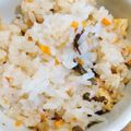 金魚のひらり's cooksnap of when they made 山菜の基本 ♪わらびの炊き込みご飯♪.