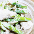 ｶｯﾊﾟ。's cooksnap of when they made アスパラガスとささみのゴママヨあえ.