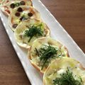 Etsu☆ko's cooksnap of when they made 餃子の皮で♪超簡単♪パリパリしらすピザ.