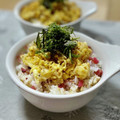 なおミール's cooksnap of when they made ふわり✿梅おかかご飯の新玉葱の炒り卵のせ.