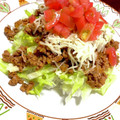 クックO1ALWK☆'s cooksnap of when they made あるもので！簡単タコライス風ひき肉ごはん.