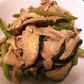 9b_pencil's cooksnap of when they made 【山菜】ミズと豚肉の炒め物.