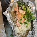 mozutoufu's cooksnap of when they made 秋鮭ときのこのホイル焼き.