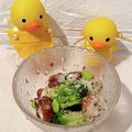 kunyama's cooksnap of when they made タコとブロッコリーと枝豆のバジルマリネ.