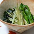 ピンクのたまご's cooksnap of when they made 焼きしし唐とワカメの土佐酢和え.