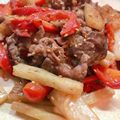＊Okayim＊'s cooksnap of when they made 牛肉と長芋、パプリカのオイスター炒め.