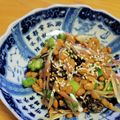 kazunaring's cooksnap of when they made オクラ納豆茗荷塩昆布の和え物.