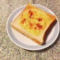 yesmama's cooksnap of when they made じゃがキムチーズトースト.