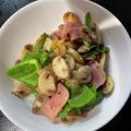 ＭＩ−ＳＡＮ's cooksnap of when they made ピーマンとマッシュルームのバジルバター.