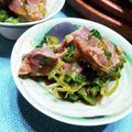 ごとさん。's cooksnap of when they made 砂肝とアボカドの山葵醤油和え.