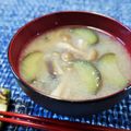 アイリッシュショコラ's cooksnap of when they made ＊なすとしめじのみそ汁＊.