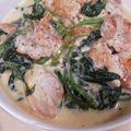 あさここなっつ's cooksnap of when they made 簡単！チキン＆ほうれん草のクリーム煮！.