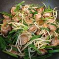 なつはなみ's cooksnap of when they made 砂肝とニラもやしのさっぱり塩味炒め.