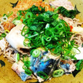 クックIV6D32☆'s cooksnap of when they made 某烈火ふうサバ缶と納豆のひっぱりお蕎麦.