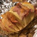 志波　琥珀's cooksnap of when they made ベーコンサンド★ハッセルバックポテト.
