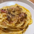 クック37e's cooksnap of when they made きのこのカルボナーラ.