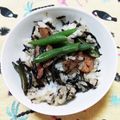ﾁｲﾁｬﾝﾏﾏ's cooksnap of when they made 焼き豚ひじきごはん.